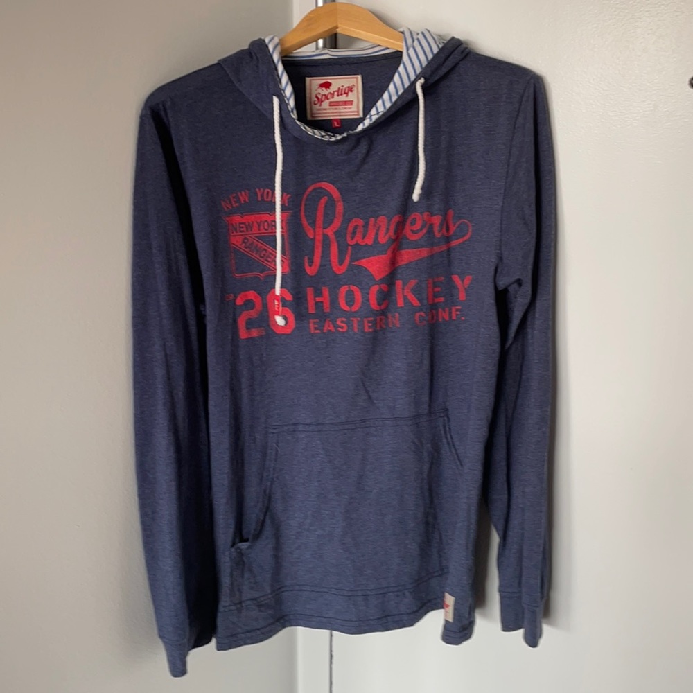 Sportiqe New York Rangers Lightweight Hoodie